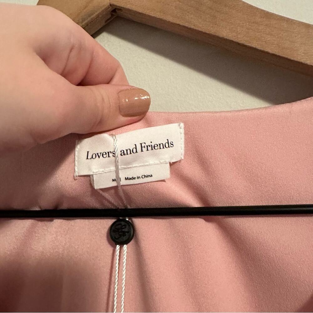 NWT Lovers and Friends Pink Asymmetric Mini Dress Medium - Picture 10 of 12